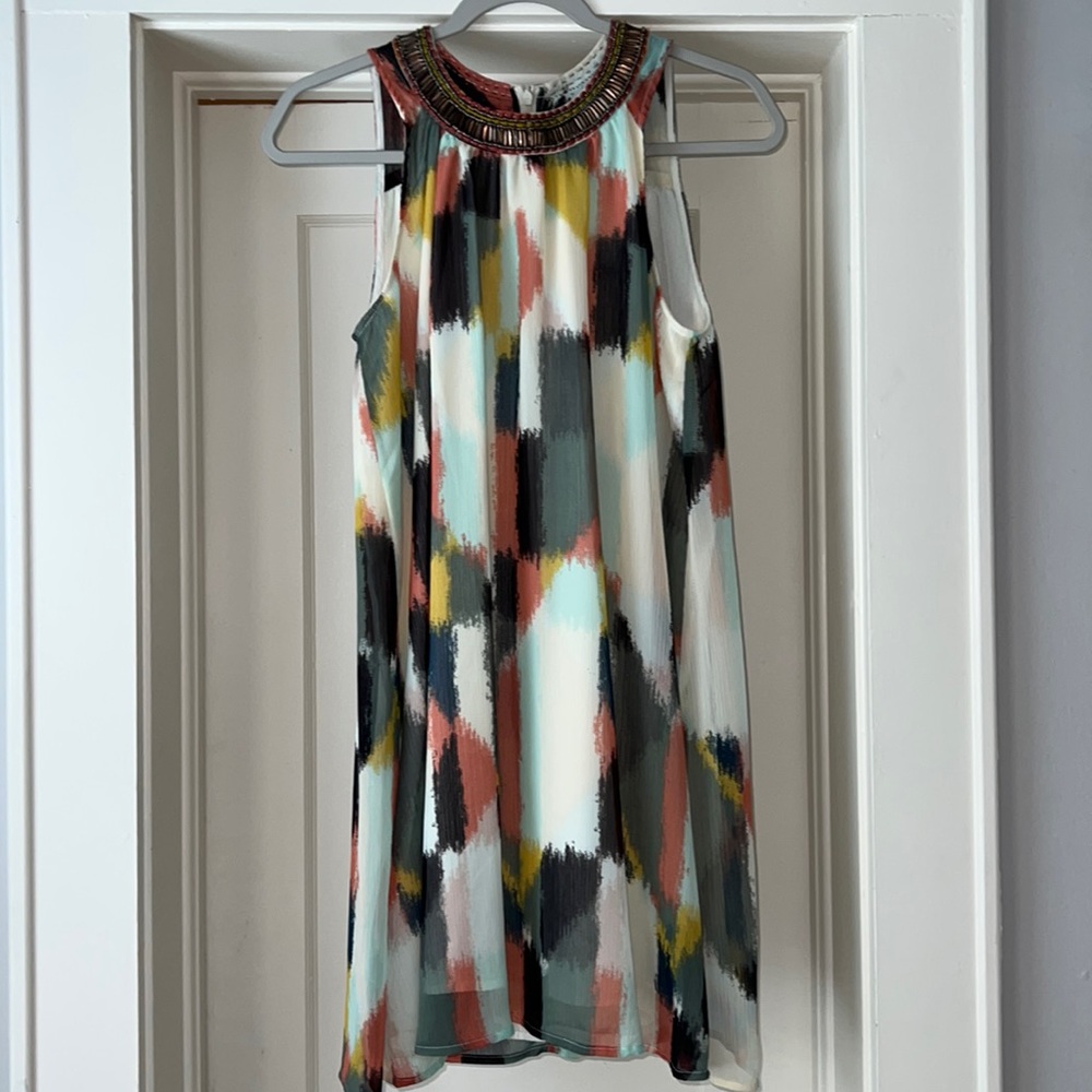 Anthropologie multi color dress. Never worn - new with tags. Size 4